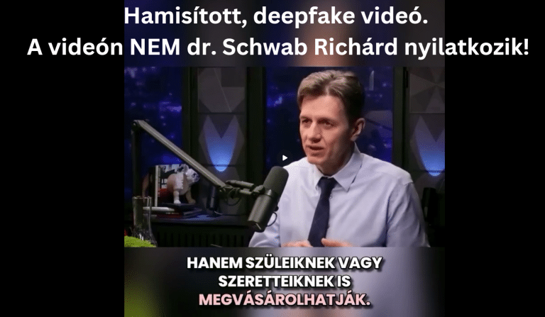 A deepfake doktorok eljövetele – Schwab Richárd a következő áldozat